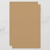 Camel Solid Color Briefpapier (Voorkant / Achterkant)