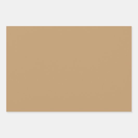 Camel Solid Color Inpakpapier Vel (Voorkant)