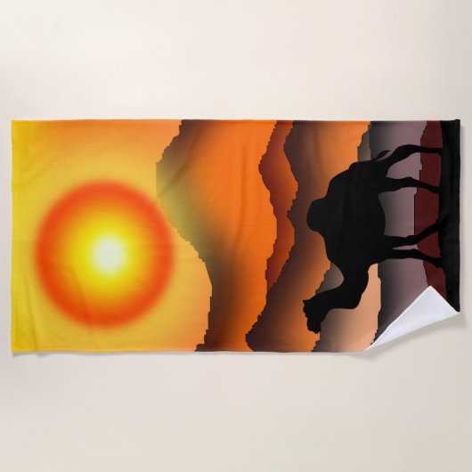 Camel strandlaken (Voorkant)