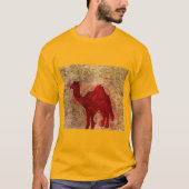 Camel terug naar voren t-shirt (Voorkant)
