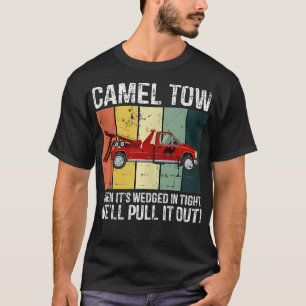 Camel Tow Retro Grappige Volwassen Humor Cringey D T-shirt