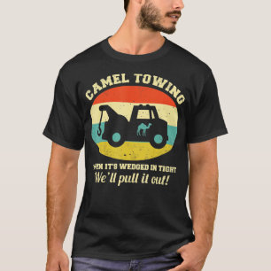 Camel Towing Retro Adult Humor Gezegde Funny Hallo T-shirt