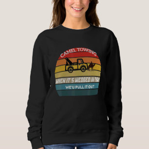 Camel Towing Retro Adult Humor Gezegde Halloween Trui