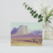 Camel Train, Condessi, Mount Sinai, 1848 Briefkaart (Staand voorkant)