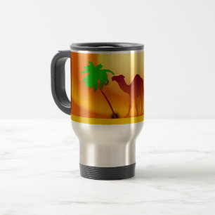 Camel&Trees Coucher de soleil Voyage Mug