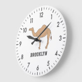 Camel Unique Boy Birthday - Aangepaste naam Grote Klok (Hoek)