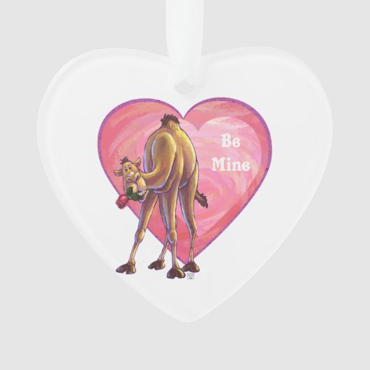 Camel Valentijnsdag Ornament (voorkant)