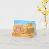 Camel verjaardagskaart kaart (Gele Bloem)