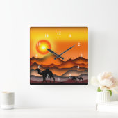 Camel wandklok vierkante klok (Huis)