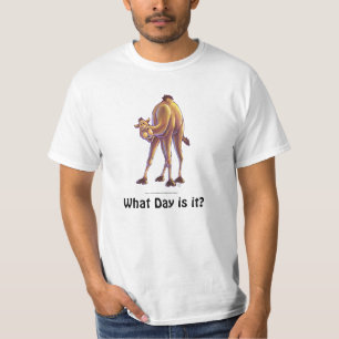 Camel What Day is It Head and Tails T-Shirts