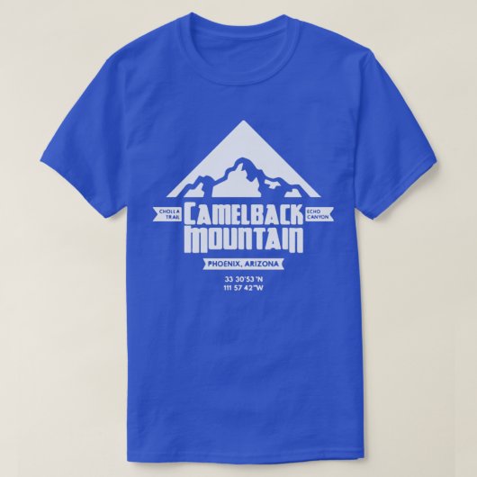 Camelback Mountain Silhouette T-shirt (Design voorkant)