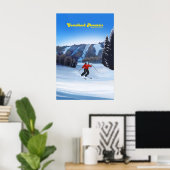 Camelback Mountain Ski Resort Travel Poster (Bureau à domicile)