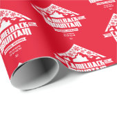 Camelback Mountain Xmas (rood) - Inpakpapier (Rol Hoek)