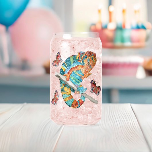 Caméléon aquarelle vibrant (Insitu (Baby Shower))