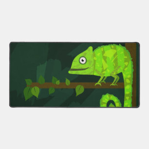 Caméléon mignon vert