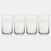 Caméléon vert mignon (Dos)