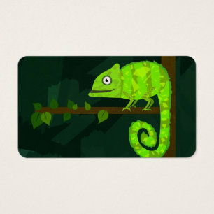 Caméléon vert mignon