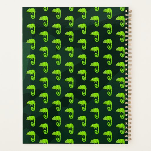 Caméléon vert mignon (Dos)