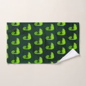 Caméléon vert mignon (Serviette à main)