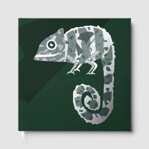 Caméléon vert mignon