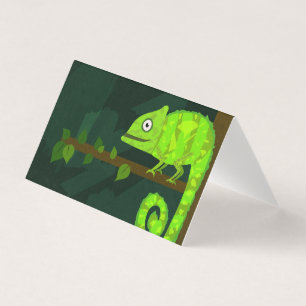 Caméléon vert mignon