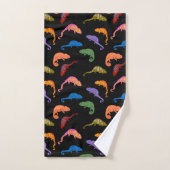 Caméléons Reptiles Colorés Lézards Enfants (Serviette à main)