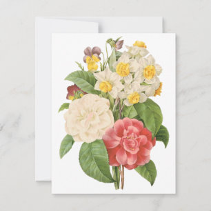 Camelias et Daffodiles par Redoute Invitation