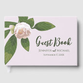 Camellia and Greenery Livre d'hôtes simple et élég (Recto)