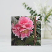 Camellia Feestdagenkaart (Staand voorkant)