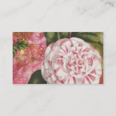  Camellia Floral Collage Visitekaartje (Achterkant)