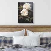 Camellia Flower Stretched Canvas Muurkunst (Insitu (Slaapkamer))