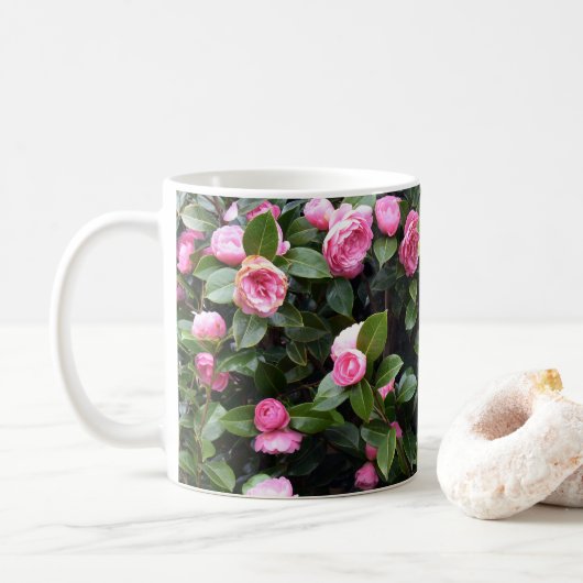 Camellia Flowers Koffiemok (Met donut)