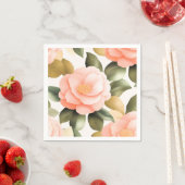  Camellia Flowers Servet (Insitu)