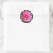 Camellia in het Park Ronde Sticker (Tas)