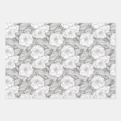 Camellia in zwart-wit inpakpapier vel (Voorkant)