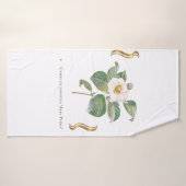 Camellia japonica 'Alba Plena' Badhanddoek (Badhanddoek)