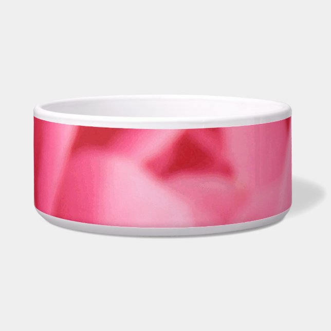 Camellia Pink Dog Bowl Voerbakje (Voorkant)