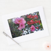 Camellia rose #2 Stickers Joyeux Anniversaire (Enveloppe)