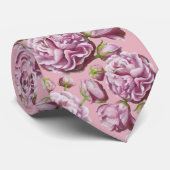 Camellia Rose Jardin Fleurs Cravate (Roulé)