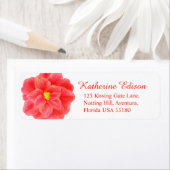 Camellia rouge mariage réponse étiquettes (En situation)