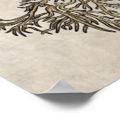 Camellia sinensis - plant van thee poster (Hoek)