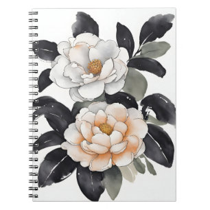 Camellia - Waterverf bloemen Notitieboek