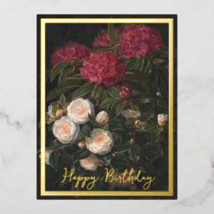 Camellias en Rhododendrons Folie Feestdagen Briefkaart