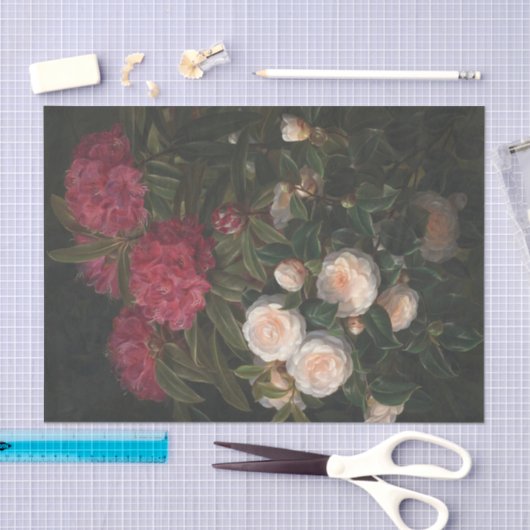 Camellias en Rhododendrons, ontkoppeling Tissuepapier (Craft)