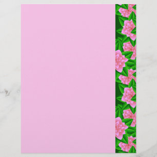 Camellias rose glace et Feuilles verts