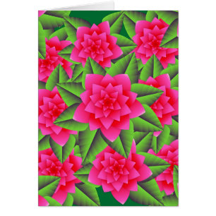 Camellias roses de Fuschia et Feuilles verts