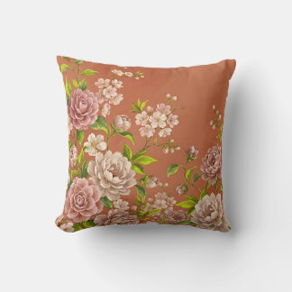 Camellias Stof Roze Kussen Worp Kunst Impressionis