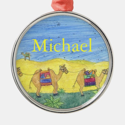 CAMELS CHRISTmas-versiering Metalen Ornament (Voorkant)