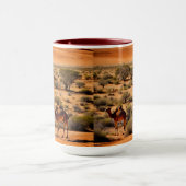 Camels Dans L'Extérieur Australien, Mug (Centre)