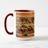 Camels Dans L'Extérieur Australien, Mug (Gauche)